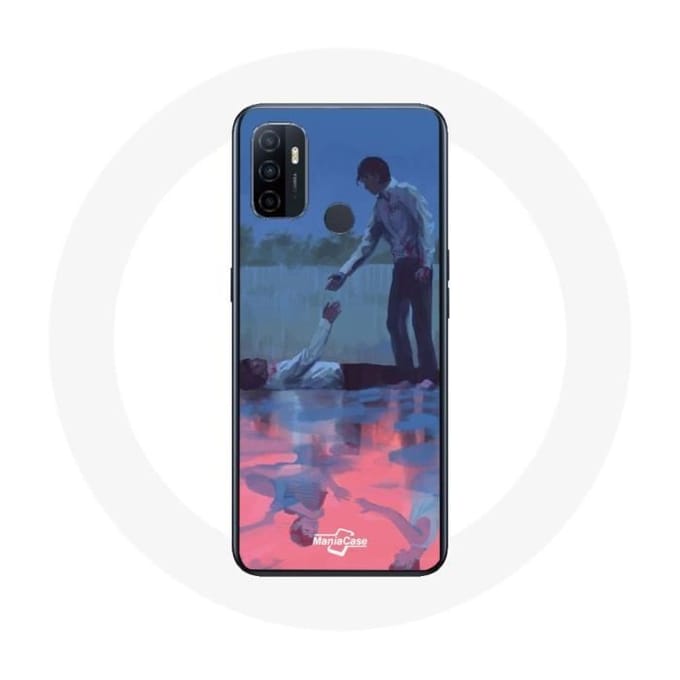 Oppo A53 Case Squid Game Seong Gi hun nummer 456 en Cho Sang woo nummer 218