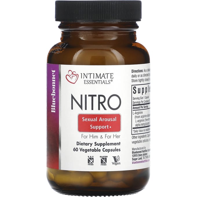 Intmate Essentials, Nitro, Pour la puissance et pour elle, Gélules végétales, 60 ct (300mg par comprimé)