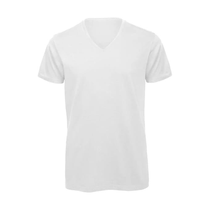 Senvi V-hals T-shirt 5 Pack 100% Katoen (Biologisch) Wit - L
