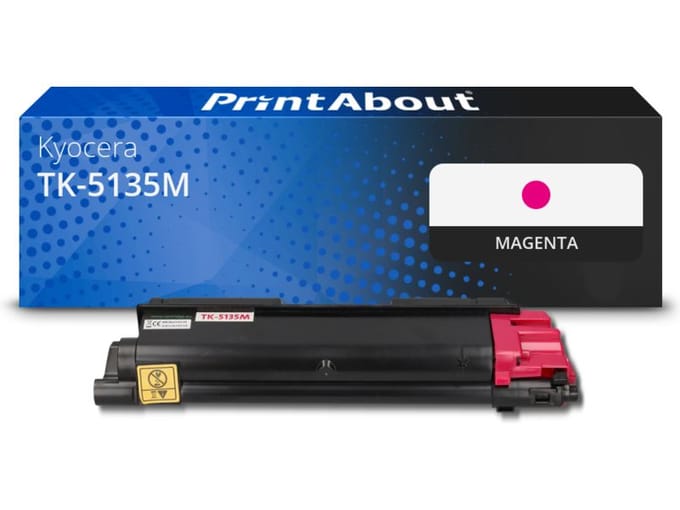 PrintAbout huismerk Toner TK-5135M Magenta Geschikt voor Kyocera
