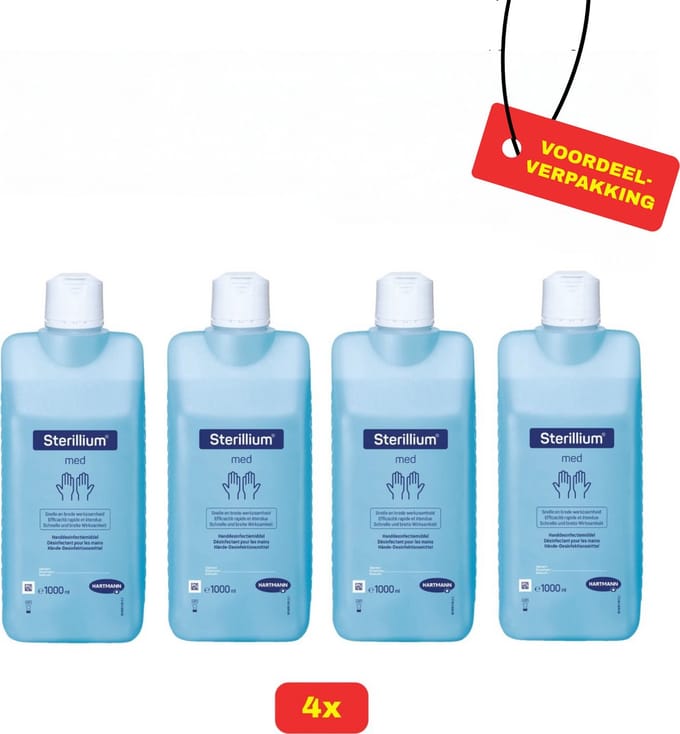Hartmann Sterillium Med handdesinfectant – 4x 1000 ml voordeelverpakking
