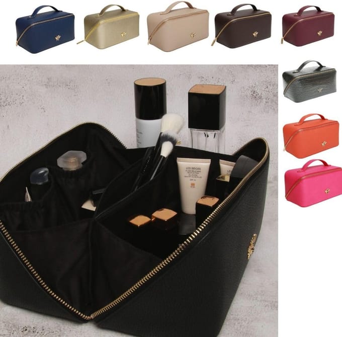 Luxe Reis Organizer voor Make-up en Accessoires - Compacte Opvouwbare Beauty Koffer