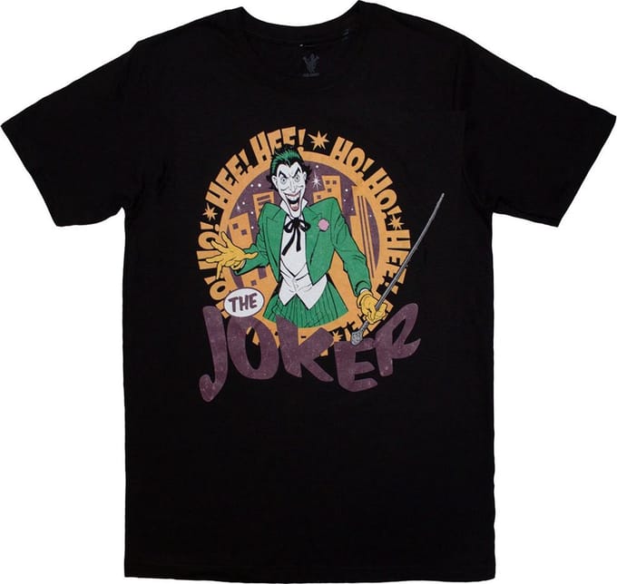 DC Comics - Hee Hee! Joker Heren T-shirt - M - Zwart