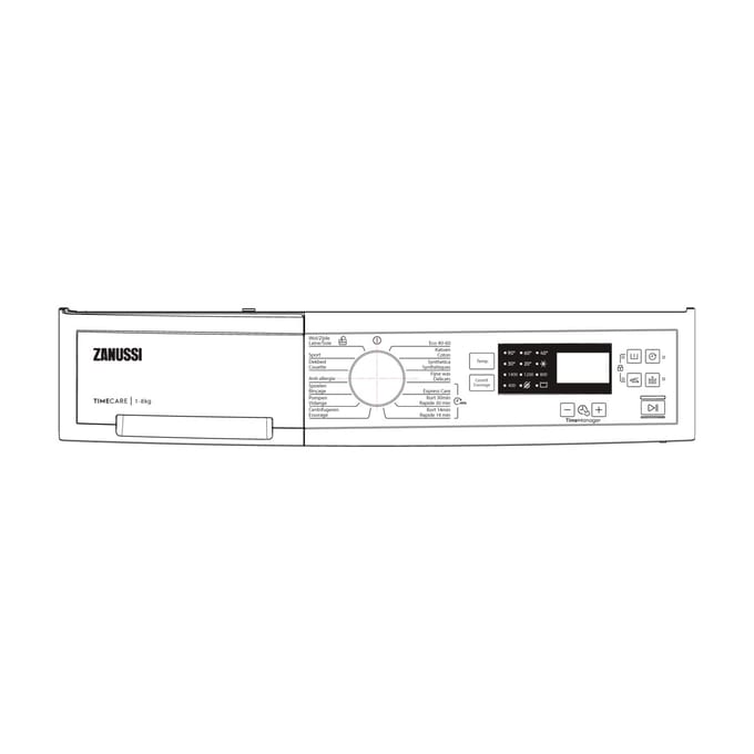 AEG controlepaneel, wit, Zanussi, NL,FR 140210198010
