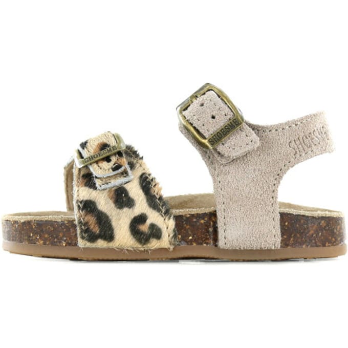Shoesme Sandalen taupe Panterprint Suède - Maat 25