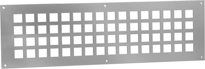 ALU ventilatieplaat 500x150mm