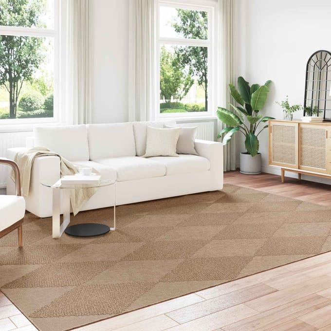 vidaXL - Binnen- - en - buitenkleed - AGIRA - Naturel - 280 - x - 200 - cm - Polyester