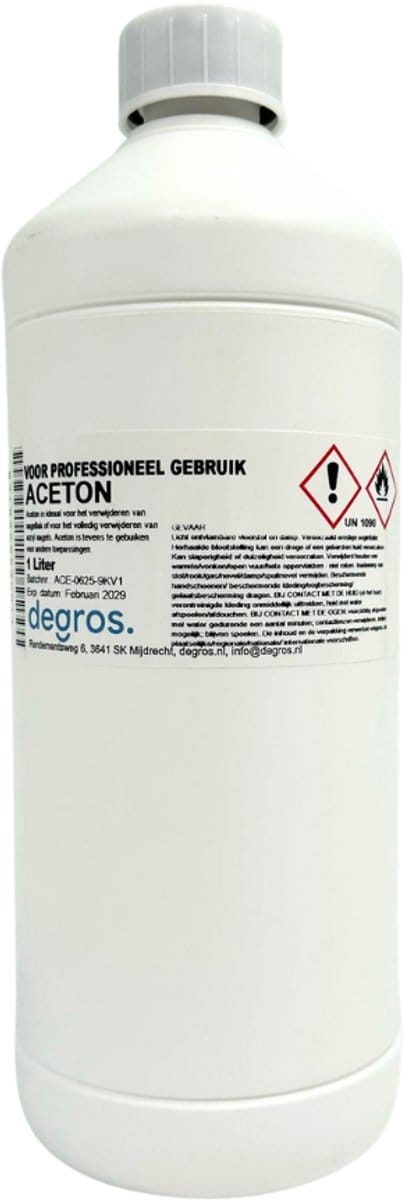 Denteck - Aceton - 1 liter
