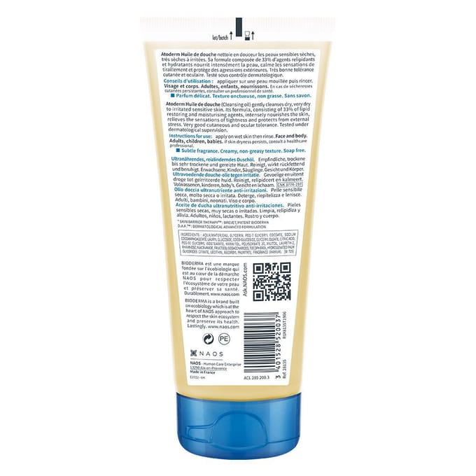 Bioderma Olie Atoderm Ultra-Nourissant Anti-Irritations
