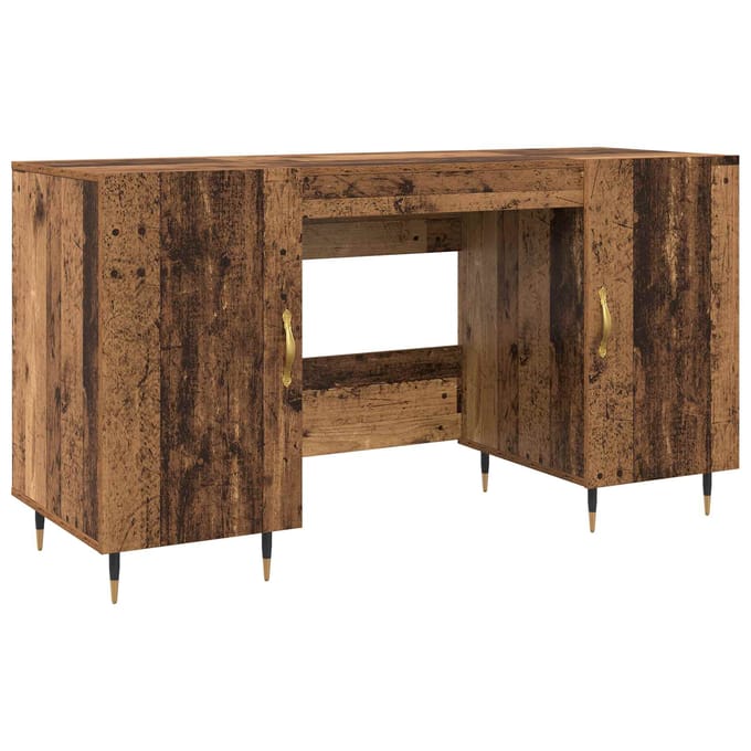 vidaXL - Bureau - Oud - hout - Bewerkt - hout - 140 - x - 50 - x - 75 - cm