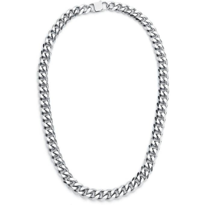etNox hard and heavy Halsketting - Panzerkette - voor Mannen - zilverkleurig