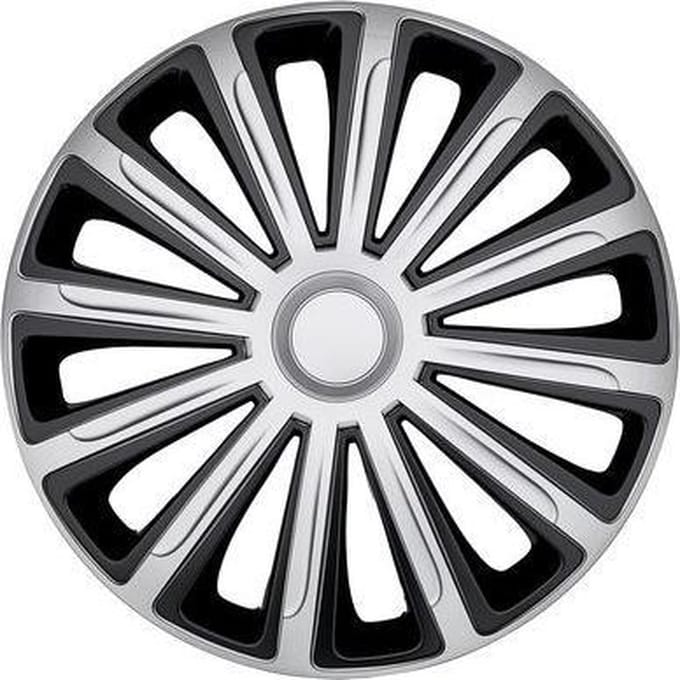 Car Plus Wieldoppen Alaska 14 Inch Abs Zilver/zwart Set Van 4