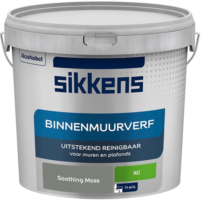 Sikkens - Binnenmuurverf Mat - Soothing Moss - Mengverf - 5 L