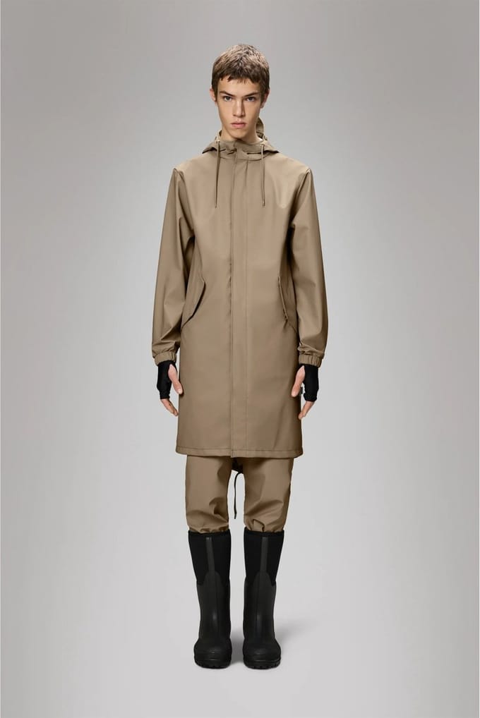 Rains Visstaart beige parka