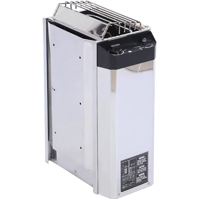 Poêle à sauna en acier inoxydable de type à contrôle interne 3KW, outil de chauffage pour sauna 220V white