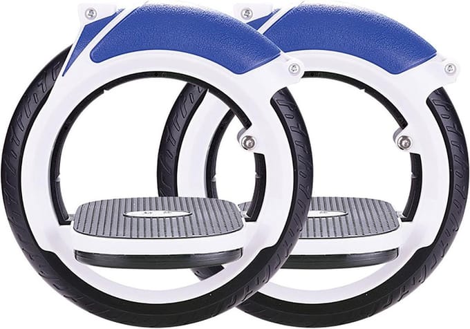 Zelfrijdend skateboard - Waveboard - Freestyle trucs - Dubbele wielen - 25.5 cm - Blauw
