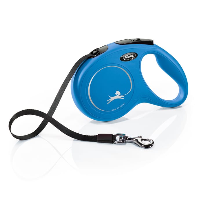Flexi Classic - Rollijn Hondenriem - M - Blauw - 5 m - Middelgrote Honden