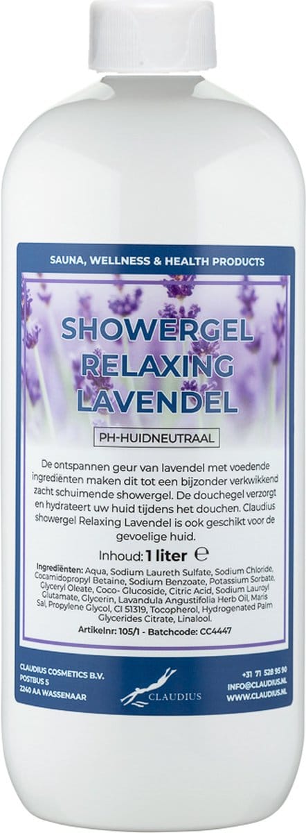 Claudius Douchegel Relaxing Lavendel 1 liter - Showergel