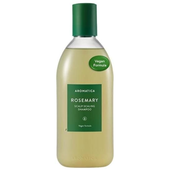AROMATICA Rozemarijn Scalp Scaling Shampoo 400ml | Begin Schoon, Vanaf de Wortels — Rozemarijn & BHA Scalp Reset voor Haarloos Opbouw, Gevoed Haar beige