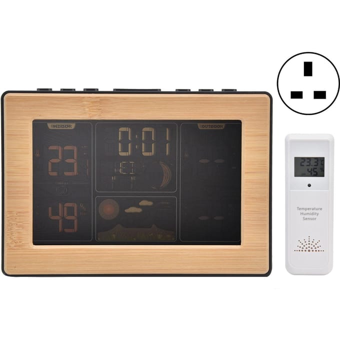 LCD Weerstation met RCC Ontvangstfunctie Draadloze Thermometer Hygrometer 100?240VUS