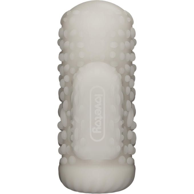 LoveToy - Knights Ring - Vibrerende Dual Purpose Sleeve - Drip - Wit