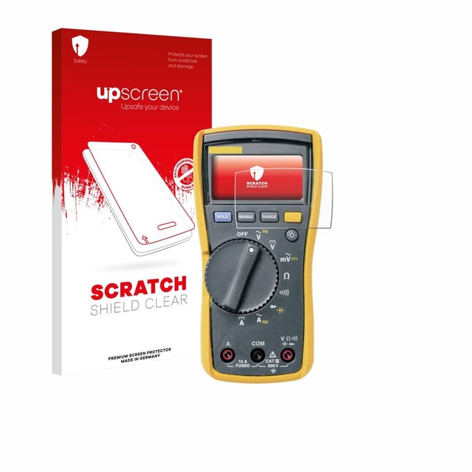 upscreen - Screenprotector voor Fluke MultiMeter 113 - Folie Beschermfolie transparant