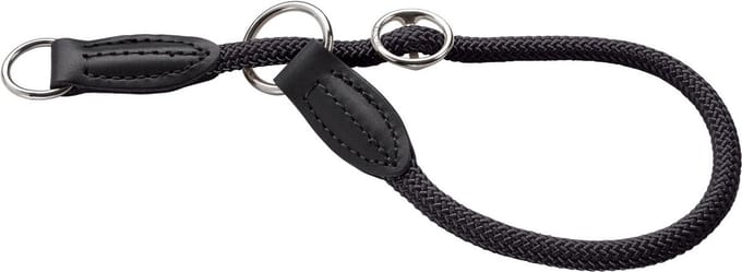 Hunter Sliphalsband Freestyle Rond Zwart - Hondenhalsband - 40 cm