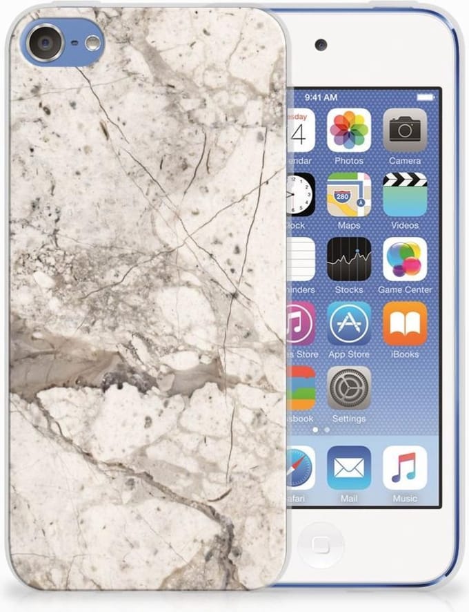 Apple iPod Touch 5 | 6 TPU Siliconen Hoesje Marmer Beige
