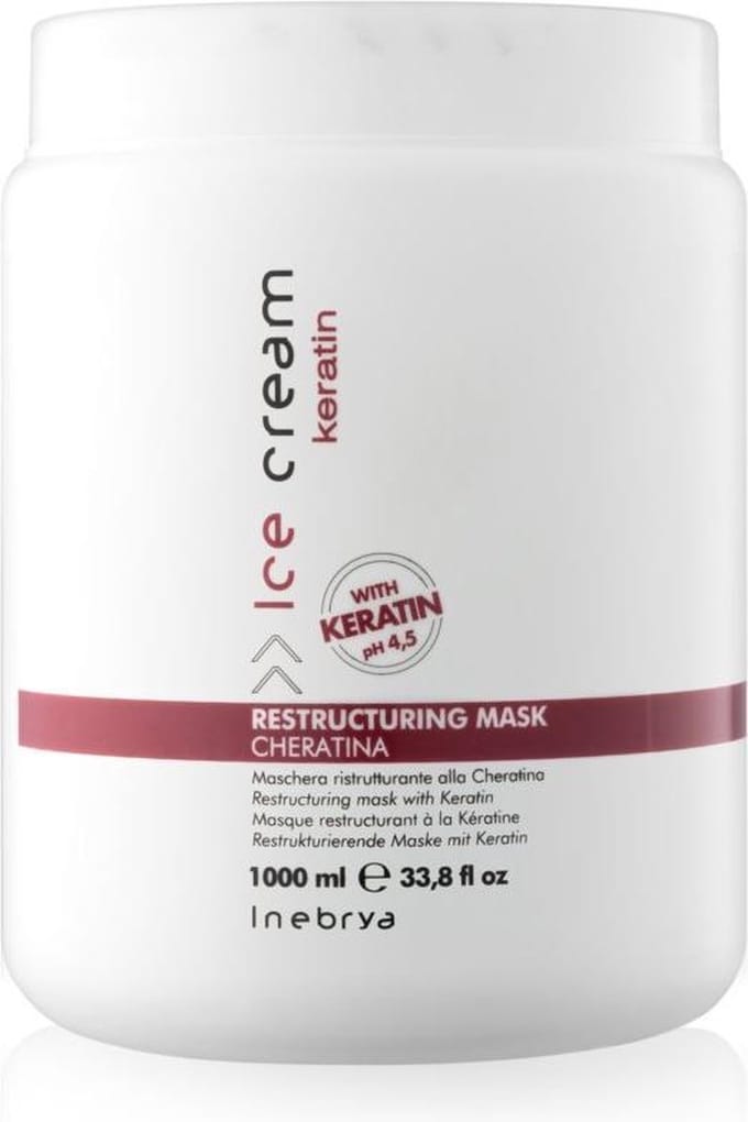 Inebrya - Ice Cream Keratin Restructuring Mask - Restrukturační maska s keratinem - 1000ml