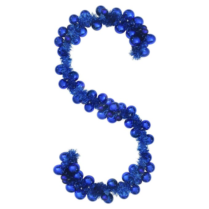 vidaXL - Kerstbal - Guirlande - LED's - Blauw - 186 - cm - Polystyreen