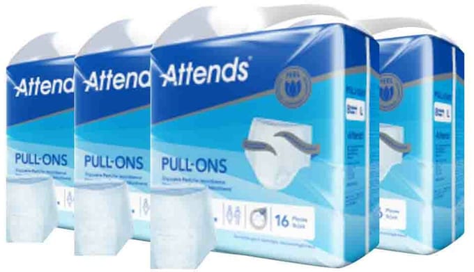 ATTENDS Pull-Ons 8 Large - 4 pakken van 16 stuks