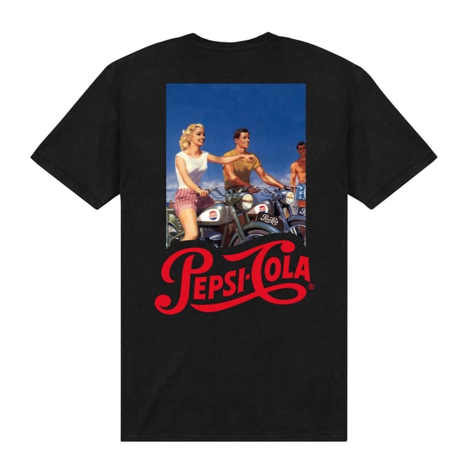 Pepsi Co. Retro Pepsi:Cola Poster Men's T-Shirt - Black - L