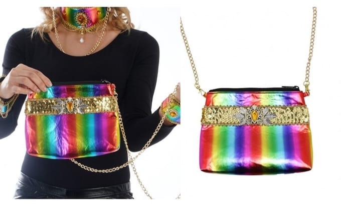 Crazy Rainbow Cabaret Handtas