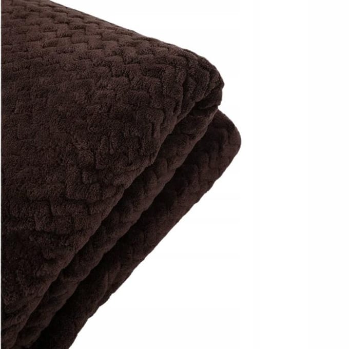 More&Deco Serie - Warme Dekken - 200x220 cm - Bruin - Polyester
