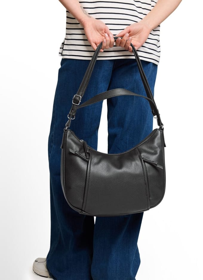 Tom Tailor - TTBECA M Buideltas met ritsdetails - Maat ONESIZE - schwarz / black