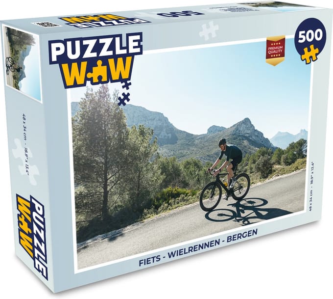 Puzzel Fiets - Wielrennen - Bergen - Legpuzzel - Puzzel 500 stukjes