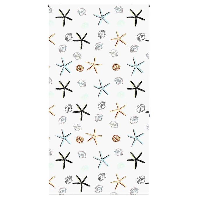 vidaXL - Doucherolgordijn - 130x240 - cm - stofbreedte - 126 - cm