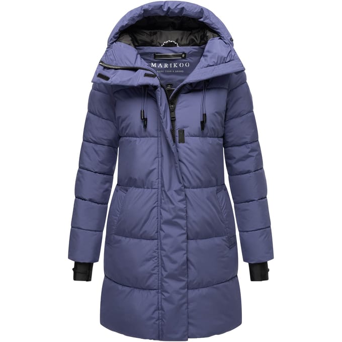 Marikoo dames winterjas met capuchon & fleecevoering – Kaituu