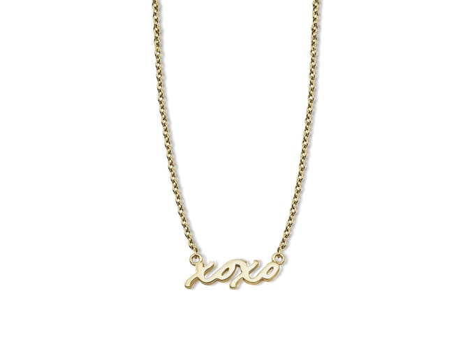 Ketting met XoXo Zilver Gold-Plated XN008G 42-45cm