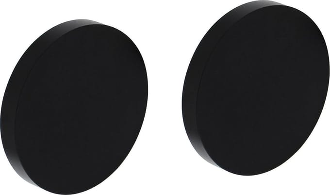 Intersteel Rozet blind ø55x8 mm aluminium zwart