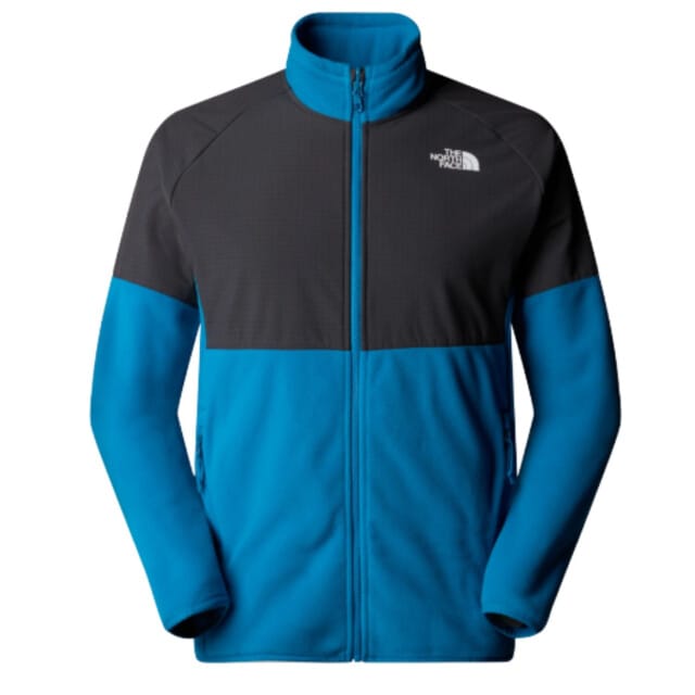 The North Face M GLACIER HEAVYWEIGHT FULL ZIP Heren Outdoortrui - Dusk Blue/Asphalt Grey