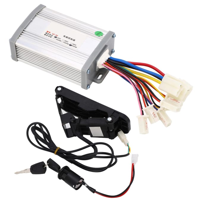 24V 800W Elektrische Driewieler Controller Pedaal Gashendel Kit Lithium Batterij Fiets Retrofit Kit white