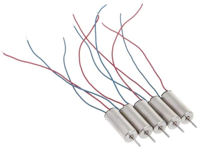 DC Motor - Kleine Motor - Hobby Projecten - Hoge Snelheid - 5 Stuks - Zilver