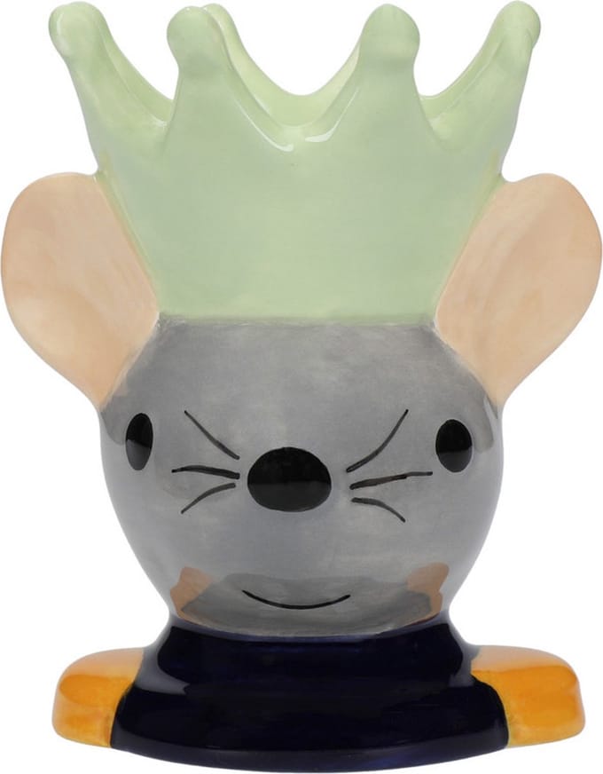 Eierdopje, Keramiek, Handgeschilderd, Muizenkoning - KitchenCraft | The Nutcracker Collection