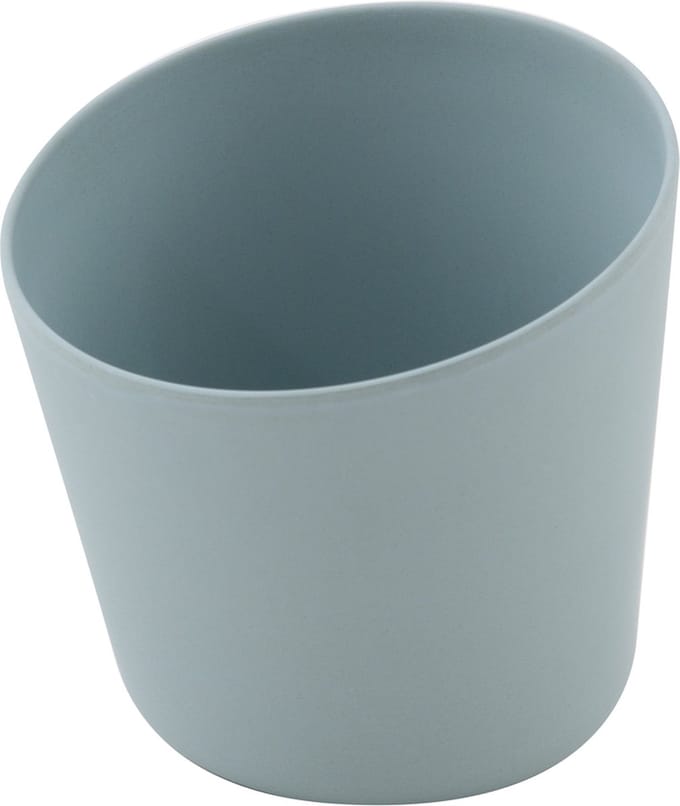 Point-Virgule kruidenpot uit bamboevezel mist blauw by MF Ø 10.7cm H 14.2cm