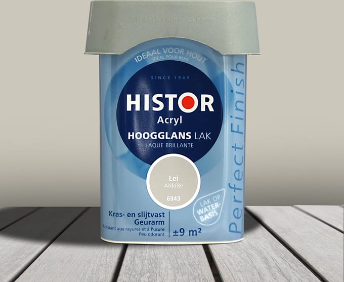 Histor Perfect Finish Lak Acryl Hoogglans 0,75 liter - Lei