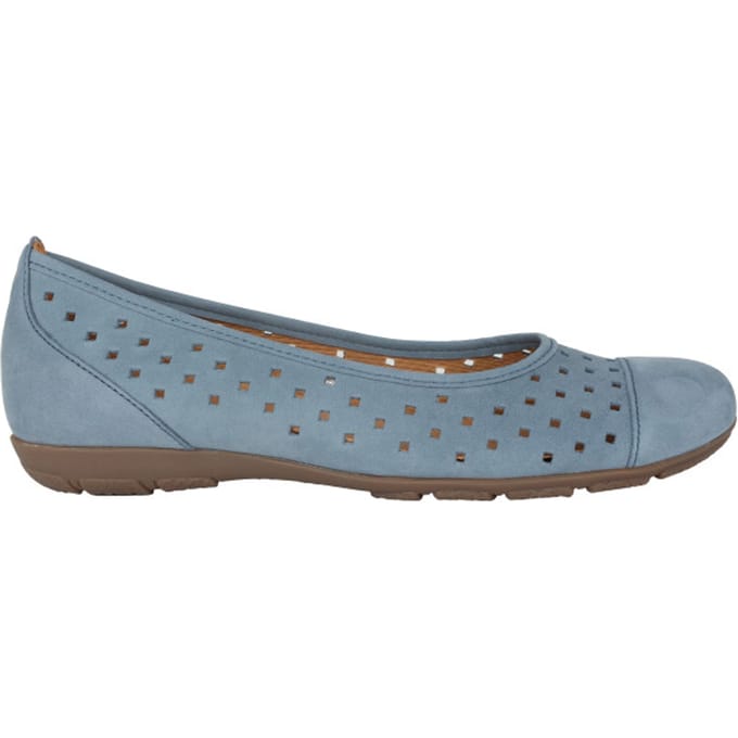 Gabor 64.169.10 - dames ballerina - Blauw - maat 37 (EU) 4 (UK)