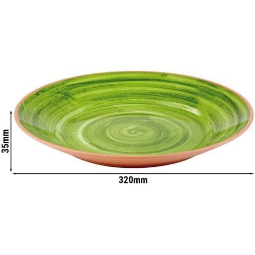 GGM Gastro (6 Stück) Tablett - LA VIDA - Melamin - Ø 320mm - Höhe: 35mm