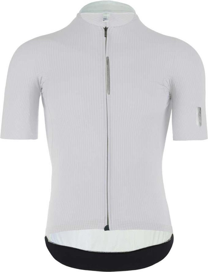 Q36.5 Pinstripe Pro Korte Mouw Wielertrui Wit L Man