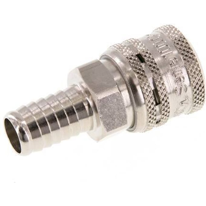 Staal/Messing DN 7.2 (Euro) Safety Luchtkoppeling Snelkoppeling 13 mm Slangpilaar